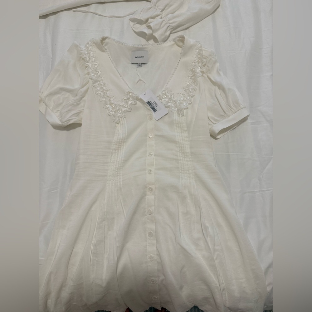 Reformation White Mini Dress